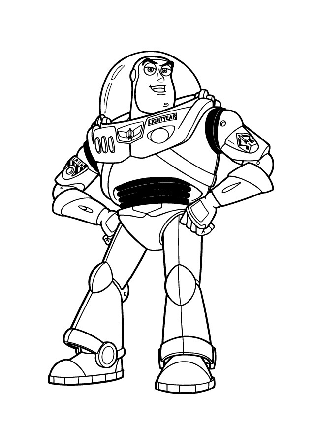 Plansa de colorat cu Buzz Lightyear 6 7